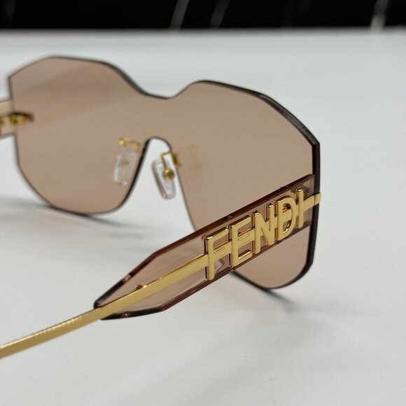 NEW FENDI GOLD PINK WOMEN SUNGLASSES FENDI FE40067U 30S